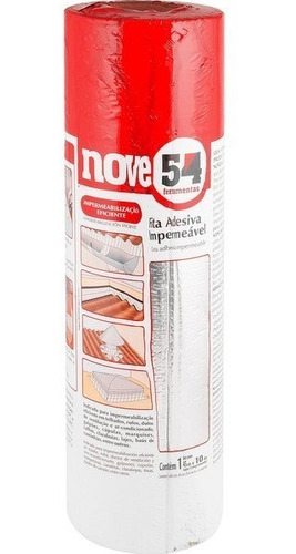 Imagem 2 de 2 de Fita Adesiva Impermeável Aluminizada Asfaltica Telhado 45x10