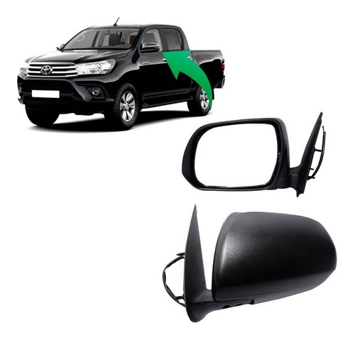 Espejo Izquierdo Para Toyota Hilux 2.5 2012 2015 Eléctrico 