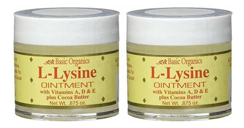 Organics Básica L-lisina Lip Ungüento, 0,875 Oz (paquete De 