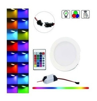 Lampara Superficial Rgb Led Con Control 36w+12w Colores