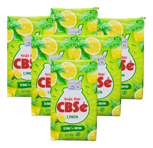 Yerba Cbse Limon Mas 500 Grs Pack X 6 Un.