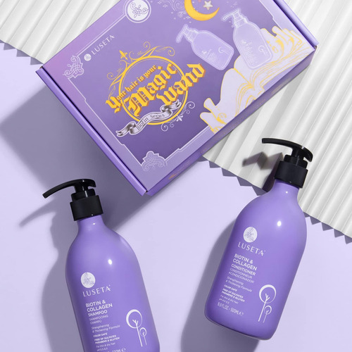 Conjunto De Shampoo Condicionador De Biotina E Colágeno, Sha