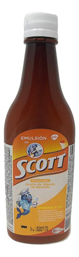 Aceite Hígado Bacalao Scott Tradicional 180ml 2 Pack