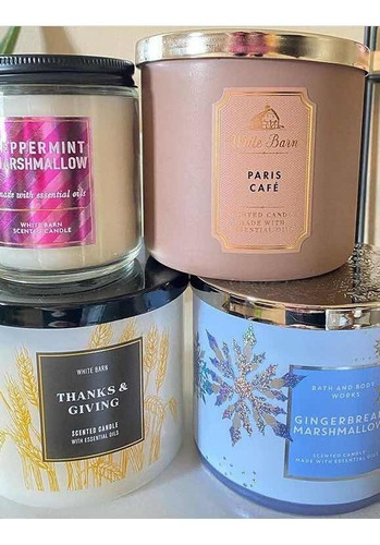 Bath And Body Works Candle 1 Veladora Grande De 3 Mechas