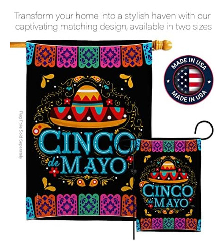 Breeze Decor Picado Cinco De Mayo Juego De Banderas De De De
