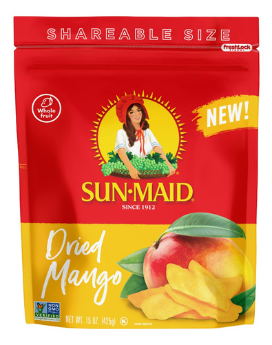 Sun-maid Mangos Secos  Bolsa Resellable De 15 Onzas  Reban