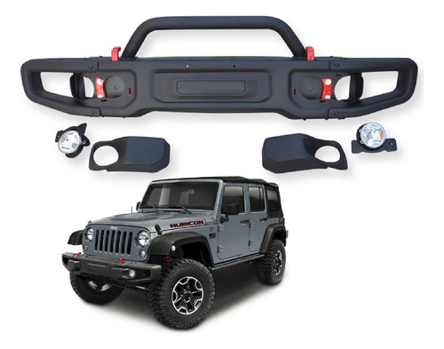 Defensa Facia Bumper Jeep Jk Delantero 10 Aniversario