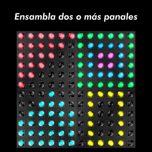Panel Led Profesional C/case 4piezas 36x15w Rgbw By Steelpro