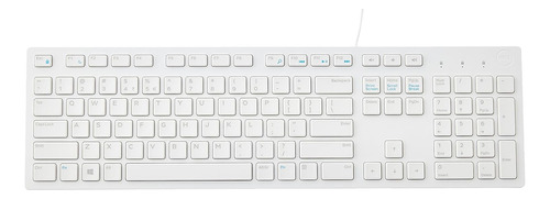 Teclado Usb Blanco Marca Dell