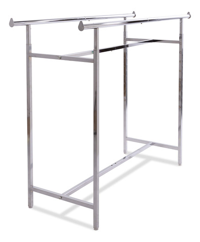 Econoco Estante Rectangular Ajustable De Doble Barra En