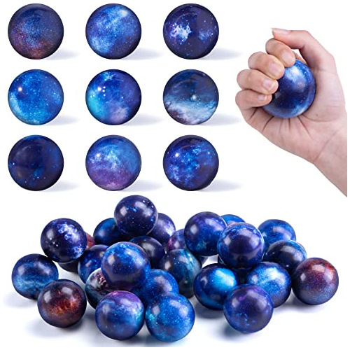 Pelotas Antiestrés De Galaxia Granel, 50pcs De Pelotas...