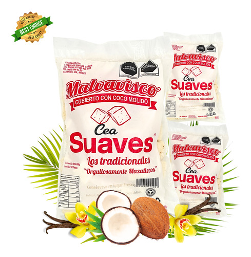 Bombones Cubiertos De Coco Artesanales 3 Pack