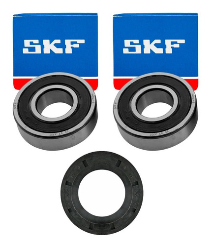 Kit Rulemanes Reten Skf 6205 6206 Para Lavarropas Samsung