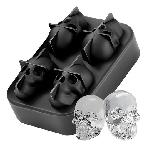. Molde Silicón Calavera Cráneo Hielo Repostería Jabón