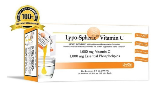 Caja Vitamina C Liposomal 30 Sobres