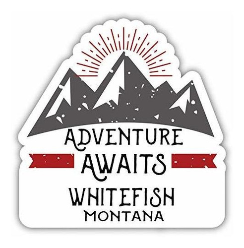 Whitefish Montana Souvenir 4 Inch Vinyl Decal Sticker