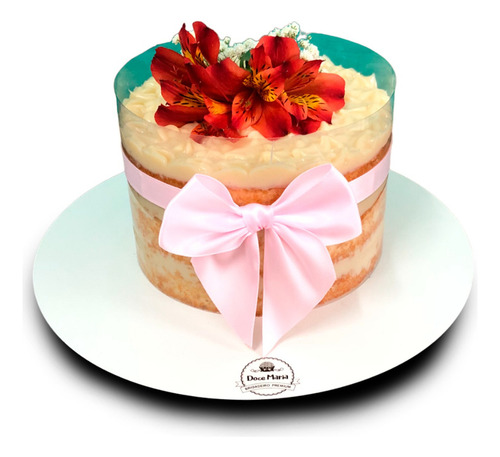 Laço De Cetim Para Bolos P - Aro 15cm - Decoraçâo Bolo