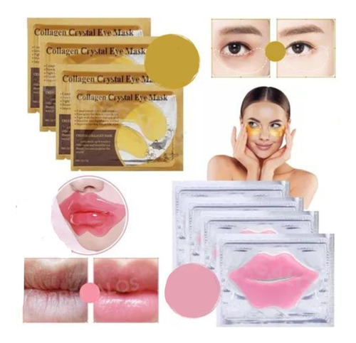 20 Mascarillas Parches Para Labios Colageno Y Ojeras Oferta