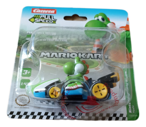 Mario Kart Carrera Yoshi Pull Speed Pull Back Nintendo 