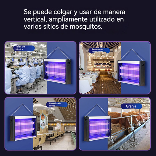 Lámpara Eléctrica Mata Mosquitos 30w 56cm, Repelente De Moscas Y Mosquitos, Ideal Para Hogar Y Oficina
