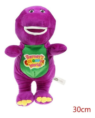 Peluche Barney Dinosaurio Barney's Great Adventure De 30 Cm Color Fix