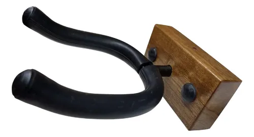 Soporte Pared Guitarra Electrica Criolla Bajo Taco Madera