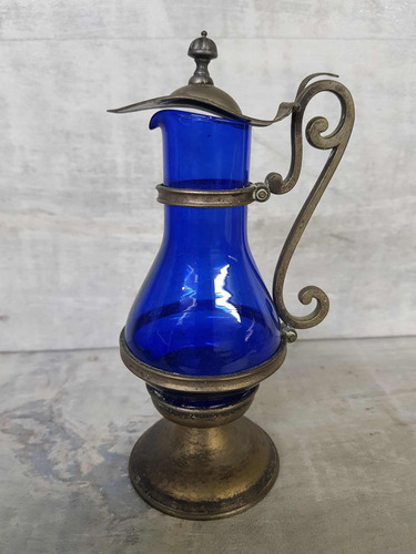 Antiguo Recipiente Aceitero Eberle Siver Plate (Usado)