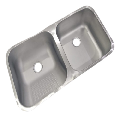 Tanque Inox Duplo Esfregador E Molho Aço 304 Fosco Escovado