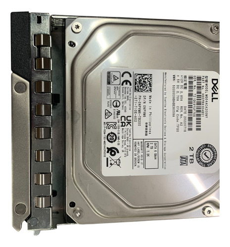 Hd Dell 2tb Sata 6gbps 7.2k Rpm Lff 3.5 Hot-swap Com Gaveta Prateado