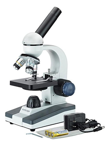 Amscope M150cps25 Microscopio Monocular Compuesto Oculares W