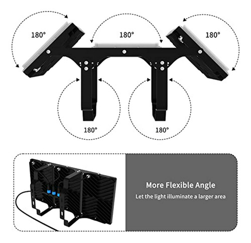 Foco Led 600w, Súper Brillante Para Exterior, Ángulo Amplio,