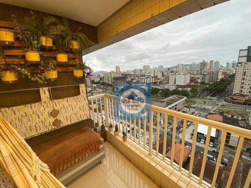 Imagem 6 de 19 de Apartamento Com 3 Dormitórios À Venda, 96 M² Por R$ 889.000,00 - Encruzilhada - Santos/sp - Ap6170