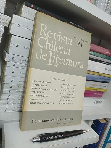 Revista Chilena De Literatura 24 1984 Emilio Osses Gallagher