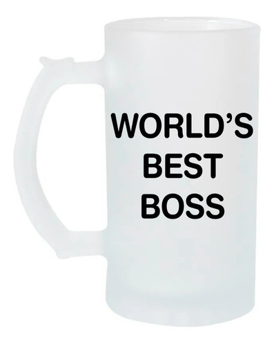 Tarro Cervecero 16oz Worlds Best Boss The Office