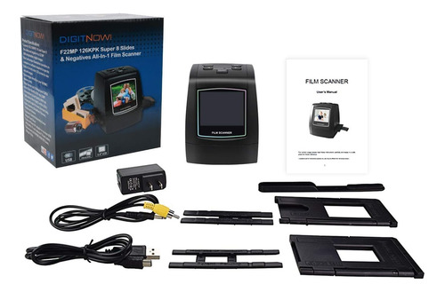 Digitnow Slide Scanner, 22mp All-in-1 Slide Escáner De Negat