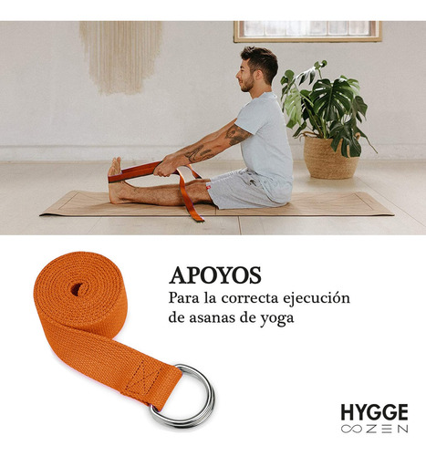 Imagen 5 de 10 de Cinturón Yoga Cinto Pilates Fitness Estiramiento Elongación