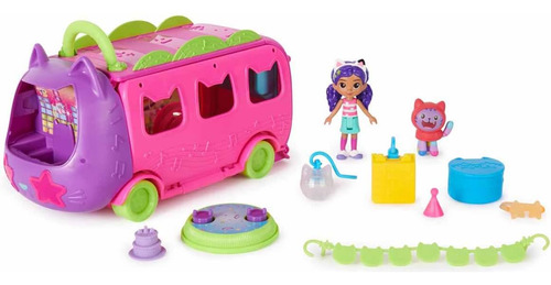 Playset Festa No Onibus Da Gabby - Gabbys Dollhouse