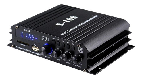 Amplificador De Potência 40wx2 Audio Sub Bass Amp Fonte De A