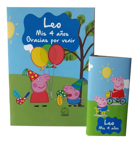 40 Libritos 20x14cm Y 40 Lapices X6 Peppa Pig Zona Lomas