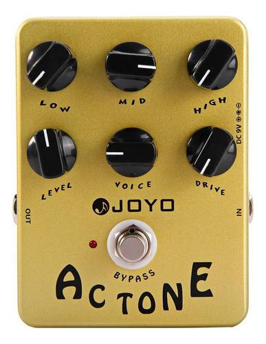 Joyo Jf13 Ac Tone Pedal Simulador De Vox Ac30 Valvular Color Amarillo