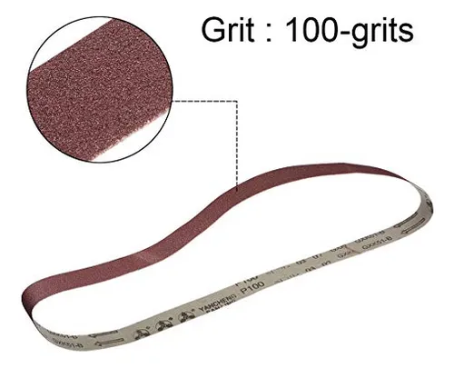 1 X 42 100 Grit Banda De Lija De Oxido De Aluminio Pape...