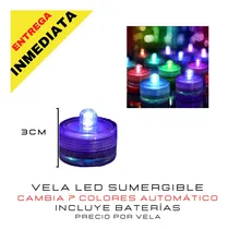 Comprar Velas Led Boda Sumergibe Cumpleaños Cafe Decoración Colores