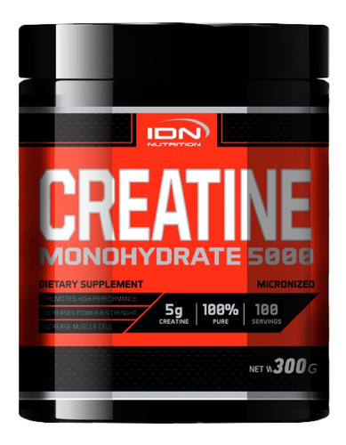 Creatina Monohydrate 5000 Idn 300g - Fuerza Y Resistencia