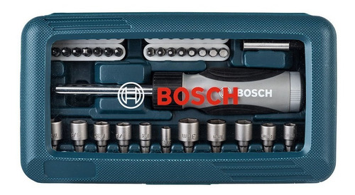 Imagen 3 de 9 de Set Juego Kit Puntas Bosch Tubos 46 Pzs + Destornillador