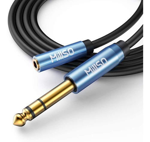 Cable Adaptador De Auriculares 3,5mm Hembra A 6,35mm Macho