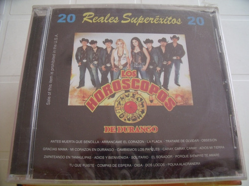 Cd Los Horoscopos De Durango 20 Reales Superexitos