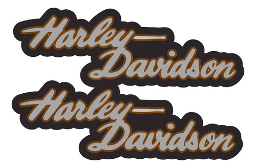 Adesivos Para Tanque Compatível Harley Davidson Par Ha006