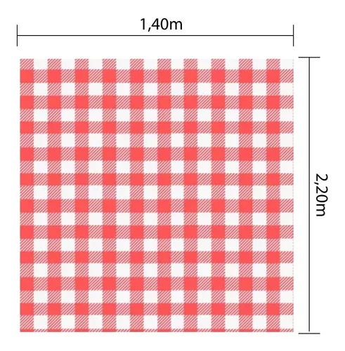 Toalha de Mesa Xadrez Fazendinha