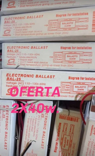 Balastros Electrónicos De Lámparas Especulares 2x40, 3x32