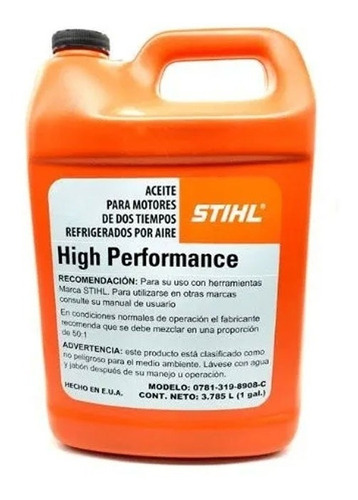 Aceite Stihl Motor 2 Tiempos Guadañas Galon